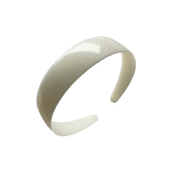 
Imported milky white curved headband good toughness auxiliary materials