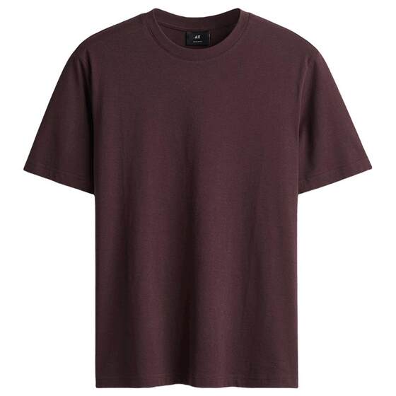 
HM men's and women's T-shirt 25 spring breathable round neck simple sports top short-sleeved inner layering shirt 0685816
