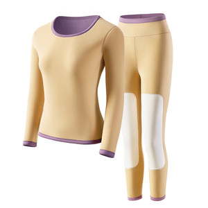 猫人保暖内衣女士款加厚加绒冬季发热抗寒2025新款秋衣秋裤女套装