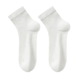 
Mulberry silk stockings for women's summer thin short socks ice silk breathable short tube mesh summer ballet style boneless middle tube socks