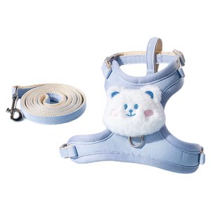 
Cat traction leash adjustable cat walking leash cute kitten prevents breaking away special chest strap pet supplies