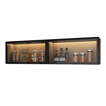 
Wall-mounted hole-free kitchen seasoning rack