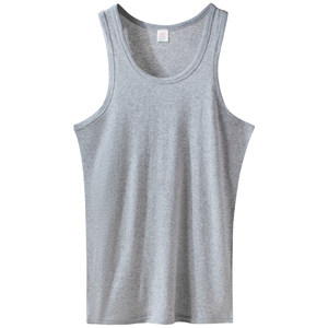 
Langsha Men's Vest Men's 2026 New Cotton Sports Threaded Undershirt Summer Fitness Cotton Bottoming Shirt