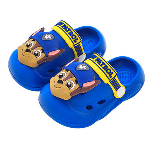 Wang Wang team slippers for children, summer babies, boys, beach shoes, boys, anti slip hole shoes, girls, indoor sandals and slippers