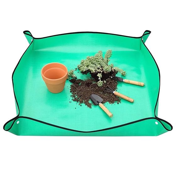 Gardening ground pad soil pad succulent tool Plants change pots and mixing soil pad waterproof house balcony garden art pads
