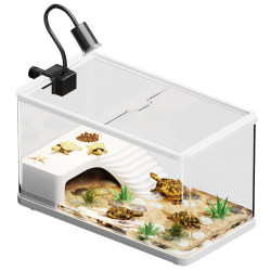Turtle breeding tank, special tank for raising turtles, new climbing platform, household luxury villa, small turtle box for raising Brazilian turtles