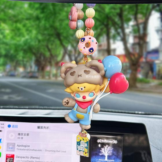 Bubble Mart ແທ້ DIMOO handmade car pendant car rearview mirror car pendant gift for girl best friend