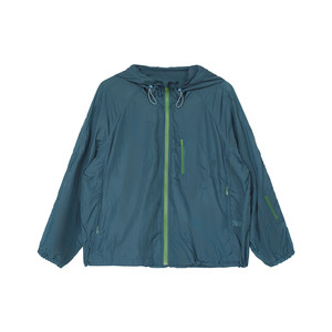 
Contrast color cool sports outdoor hooded jacket mountaineering jacket zippered lightweight sun protection jacket Annie Forest