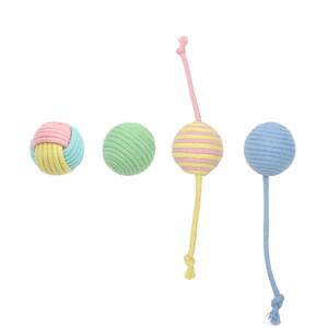 Yuanke Meow | Cat Toy Ball Puzzle Cat Stick, Durable Bite Ball, Grasping Knot Rope Bell, Self Hi, Relaxing Interactive Cat Supplies