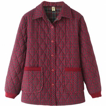 Plus size women's mother's cotton coat plaid cotton jacket autumn and winter style