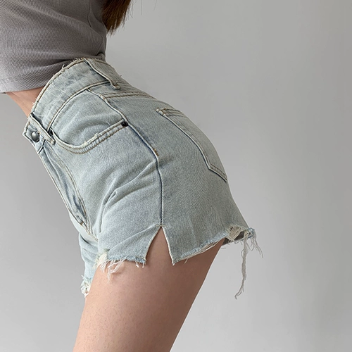 Джинсовая юбка, шорты, тонкие штаны, высокая талия, свободный крой