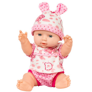 Children's simulation doll toy girl soft glue Baby sleep baby can speak smart doll cloth for dressing