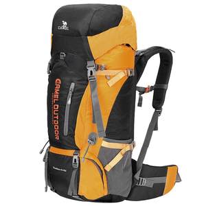 Camel outdoor professional climbing bag multi -functional large -capacity backpack men's and women's hiking camping bag waterproof backpack