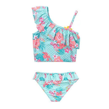 3-46-year-old female baby floral flower loli children's swimsuit
