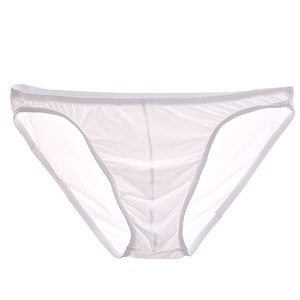 Summer narrow -edge men's sports breathable ice silk inside pants thin sexy low waist tight tight no trace small triangle head