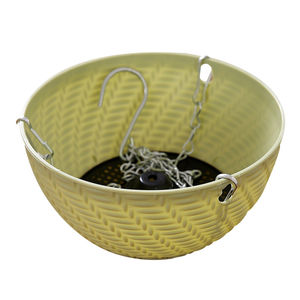 Solo crane basket flower pot vertical hanging pot suspension hook -nourishing green dill dedicated indoor self -absorbing plastic flower pot