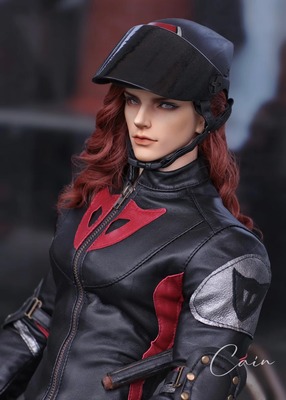 taobao agent [President Xiaoba] Motorcycle Run helmet HID75 pure leather BJD uncle three -pointers doll suit