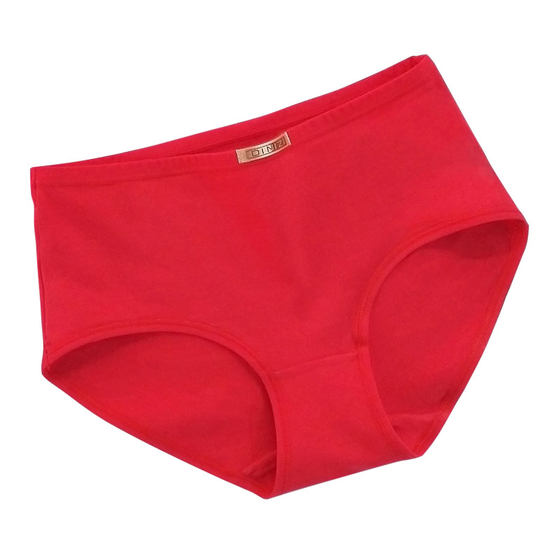 Cotton underwear female middle waist large size in summer.