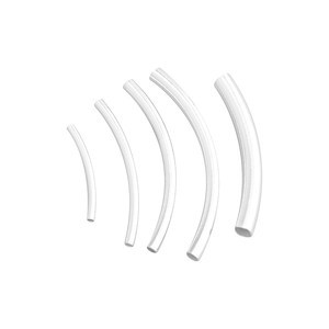 
S925 Sterling Silver Precision Glossy Bent Pipe Silver Tube Glossy Round Tube DIY Beaded Bracelet Ankle Silver Jewelry Handmade Accessories