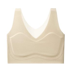 
Cooler jelly strip shaping super flat bra underwear newly upgraded deep v sports vest one piece breathable T handsome clothes