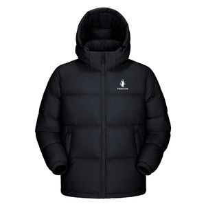 
Penguin [Snow Puff] Outdoor Windproof Thick Warm Down Jacket Men's Autumn and Winter New Thickened Hooded Short Bread Jacket Women