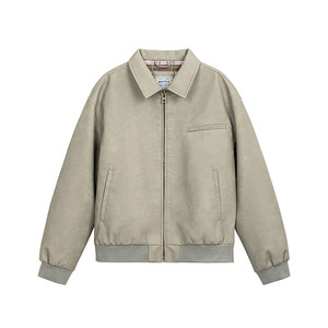 
MRA Men's American Detroit Hunting Leather Jacket Motorcycle Windproof Handsome Lychee Pattern Short Jacket Men's Spring