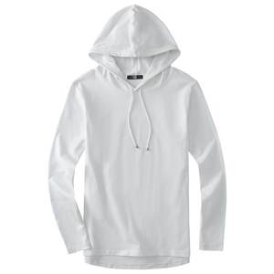 
Continue to point hooded sweatshirt men's thin hooded long-sleeved T-shirt handsome cotton hoodie slim bottoming shirt autumn and winter