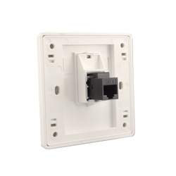 Type 86 Single-port Category 6 Network Direct-plug Docking Panel Cat6 Computer Network Cable Port Straight-through Socket Rj45 Wall Plug