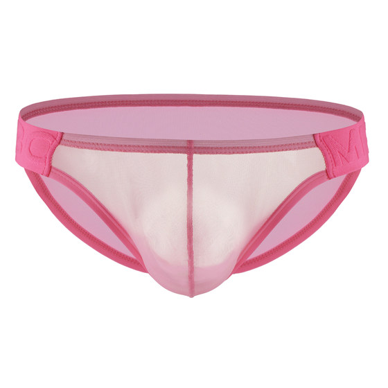 
Ultra-thin men's briefs mesh transparent convex hollow perspective sexy comfortable breathable large bag shorts