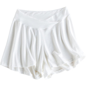 Pregnant women's safety pants, leggings, pregnancy underwear, low waisted shorts, summer thin Modal abdominal pants, anti light exposure