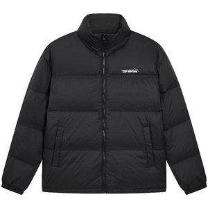 
Xtep Stand Collar Down Jacket Women's Winter New Couple Sports Black Top Warm Cotton Clothes Windproof Jacket Men