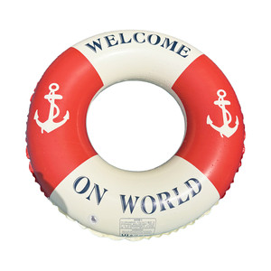 Adult thickened retro anchor children's swimming ring water inflatable beginner's anti-rollover armpit lifebuoy