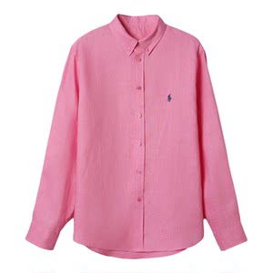 
26 new! Popular po*lo linen shirt 100 French linen old money style lapel long-sleeved shirt