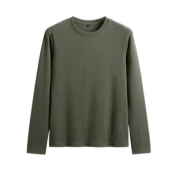Long -sleeved pure cotton Korean bottom shirt top
