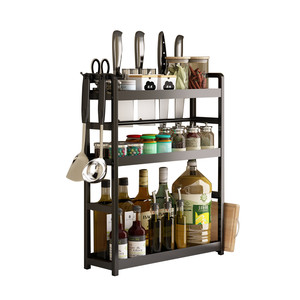Kitchen seasoning, chopsticks, chopsticks, blade, multi -function seasoning kitchen utensils, storage shelves multi -layer stainless steel