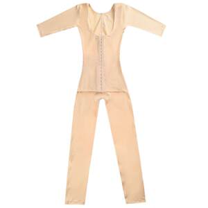 
Two-piece belly-closing body shaping suit split set short-sleeved trousers reinforced version after crotch opening, slimming belly-closing clothes after delivery