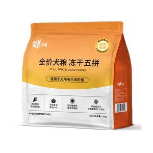 Dog food freeze-dried fresh meat Teddy golden retriever small and medium-sized dog puppies and adult dogs universal official genuine 10*0.5kg20*0.5kg package 40
