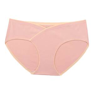 Pregnant women's underwear, made of pure cotton and antibacterial all cotton crotch, specially designed for mid to late pregnancy, V-shaped seamless low waisted pants with abdominal support
