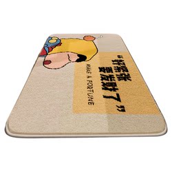 Bedside carpet cartoon crayon Shin-shirt thickened cashmere girl bedroom children crawling floor mats that are non-slip and machine washable