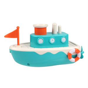 Baby bathing toys children's water play artifact clockwork swimming boat bathtub floating on water toys water jet boat