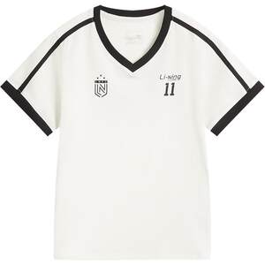 
Bailu Li Ning short-sleeved women's summer new women's tennis style V-neck top white ice silk sports T-shirt