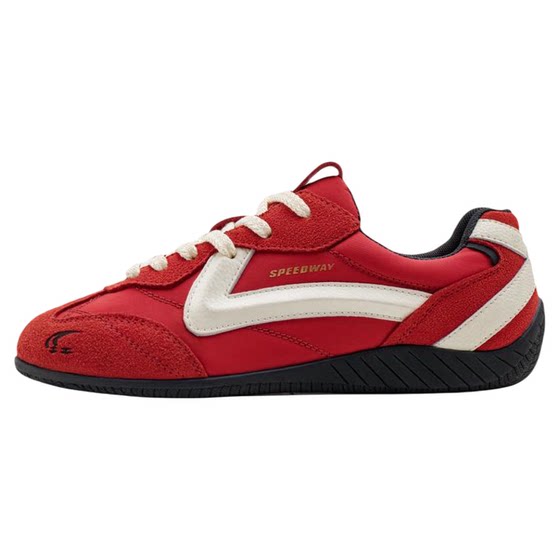 Madden Mego Racing Shoes Women's Breathable Red Moral Training Shoes Flat Thin Soft Sole Sports Leisure Fitness Sports Shoes