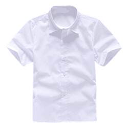Children's short-sleeved shirts, performance clothes, student white shirts
