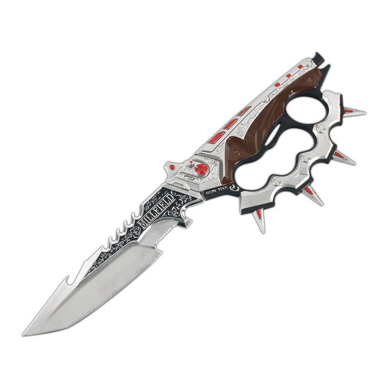 
Delta Action Peripheral Knife Model Creed Official Authentic S7 Knife Skin Model Alloy Metal Polaris Mercy