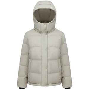 
[White Moonlight] Bosideng's new short down jacket for women, comfortable life, waist elasticity, warmth, waist slimming