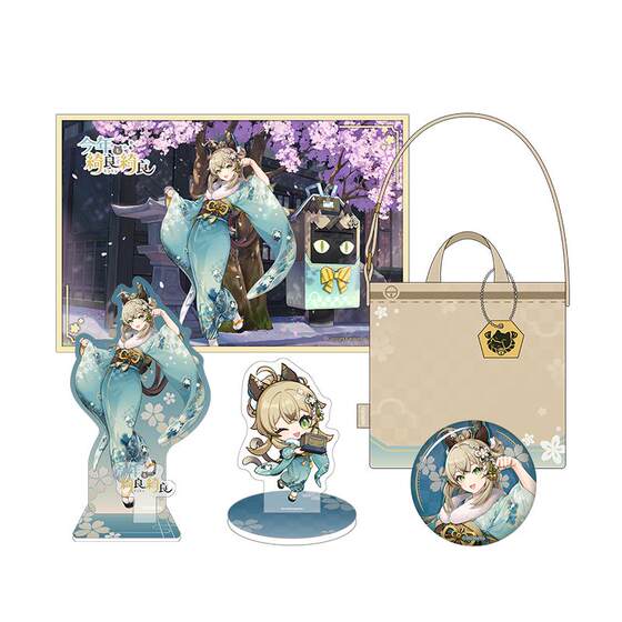 [Original God Official] Woo Miao Suda Series Badge Embarrael Acklisy Paper Canvas Bag Genshin
