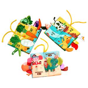 
Cloth book, baby can chew and tear, 3-month-old baby early education, tail not torn, washable toddler toy 6