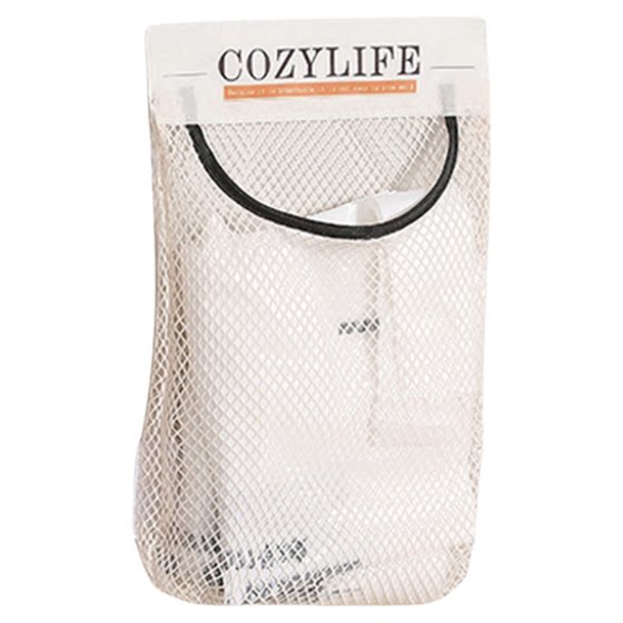 Garbage bag storage artifact kitchen plastic bag magic pocket network pocket wall hanging cabinet door installation convenience bag net bag
