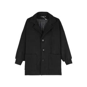 Woolen coat suit men's casual autumn and winter thickened coat trendy men's complete set with handsome windbreaker