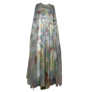 
Niche designer printed dress chiffon early spring new French high-end long skirt elegant shawl photo skirt